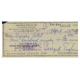 The Ugly American George Englund signed check