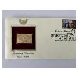 American Scientists Edwin Hubble 22kt gold...