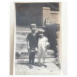 Child siblings vintage photo