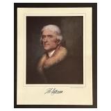 3rd President Thomas Jefferson Facsimile Signed...