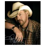 Country singer Toby Keith facsimile signed photo