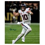 Bo Nix facsimile signed photo