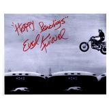 Evel Knievel facsimile signed  photo