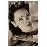 Kathryn Grayson facsimile signed photo. 2x3 inches