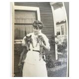 Woman with cats vintage photo