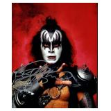 Kiss Gene Simmons facsimile signed photo