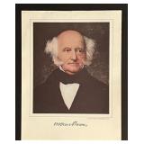 8th President Martin Van Buren Facsimile Signed...