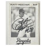 Kansas City Royals Rusty Meacham signed trading...