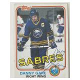 Buffalo Sabres Danny Gare 1981 Topps #14 signed...
