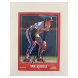 Dick Schofield signed baseball card