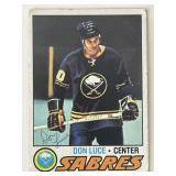 Buffalo Sabres Don Luce 1977 Topps #231 signed...
