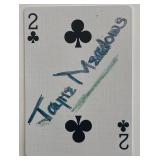Jayne Meadows signed playing card