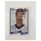 Dan Petry signed baseball card