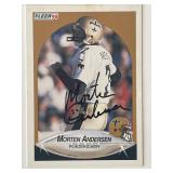 New Orleans Saints Morten Andersen 1990 Fleer...
