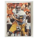Football player signed photo