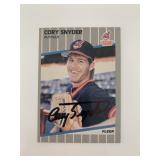Cory Snyder signed baseball card