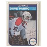 Capitals Dave Parro 1982 O-Pee-Chee #371 signed...