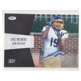 Jake Wieneke 2018 Sage Hit Premier Draft signed...