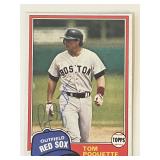 Boston Red Sox Tom Poquette Topps #153 signed...