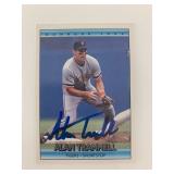 Alan Trammell signed baseball card