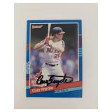 Cory Snyder signed baseball card