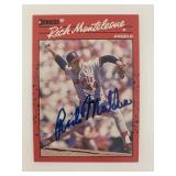Rick Monteleone signed baseball card