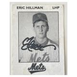 New York Mets Eric Hillman signed trading card