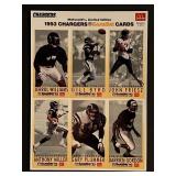 1993 Chargers Football Uncut Card Sheet