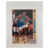 Kendall Gill signed basketball card