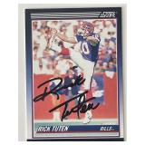 Buffalo Bills Rick Tuten 1990 Score signed...