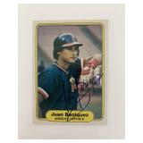 Juan Beniquez signed baseball card