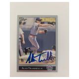 Alan Trammell signed baseball card