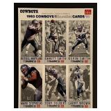 1993 Dallas Cowboys Uncut Card Sheet