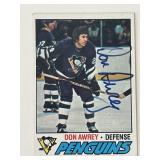 Pittsburgh Penguins Don Awrey 1977 Topps #137...