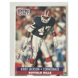 Buffalo Bills Kirby Jackson 1991 NFL #77 signed...
