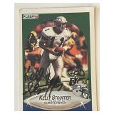 Seattle Seahawks Kelly Stouffer 1990 Fleer #273...