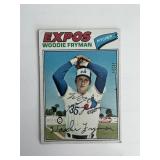 Montreal Expos Woody Fryman signed trading card