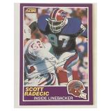 Buffalo Bills Scott Radecic signed 1989 Score...
