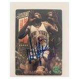 Willis Reed signed basketball card