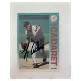 Greg Cadaret signed baseball card