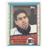 Philadelphia Flyers Pete Peeters 1989 Topps...