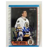 Boston Bruins Andy Moog 1989 O-Pee-Chi #160...