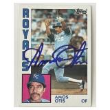Kansas City Royals Amos Otis signed 1994 Topps...