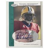 Devery Henderson signed autograph card