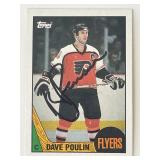 Philadelphia Flyers Dave Poulin 1987 Topps #39...