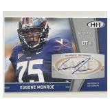 Eugene Monroe 2009 Sage Hit Virginia signed...