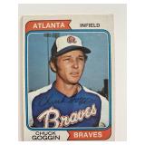 Atlanta Braves Chuck Goggin TCG #457 signed...