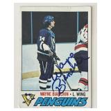 Pittsburgh Penguins Wayne Bianchin 1977 Topps...