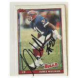 Buffalo Bills James Williams signed 1991 Topps...
