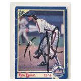 New York Mets Tim Teufel signed 1990 Score...